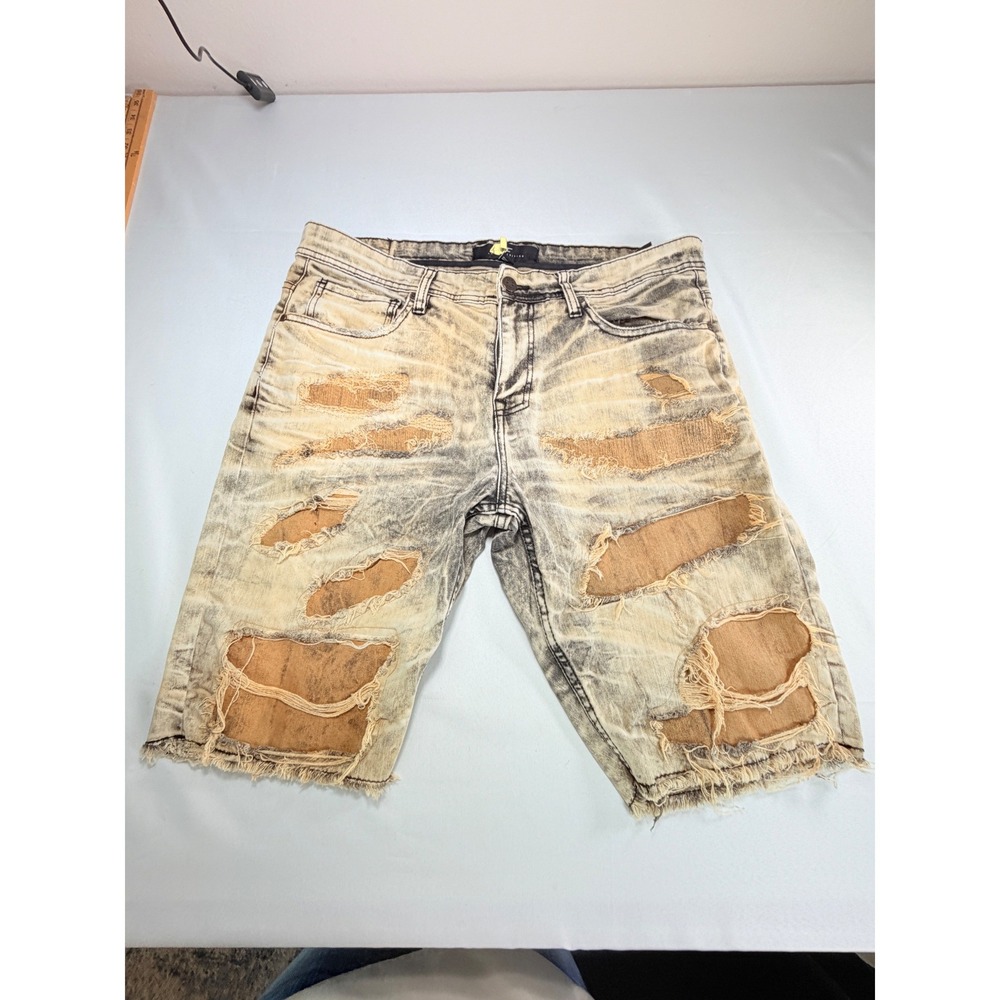 Men's Cotton On Legacy Edition Distressed Denim Shorts Size 36 Lot of 2 Raw Hem - Picture 14 of 16